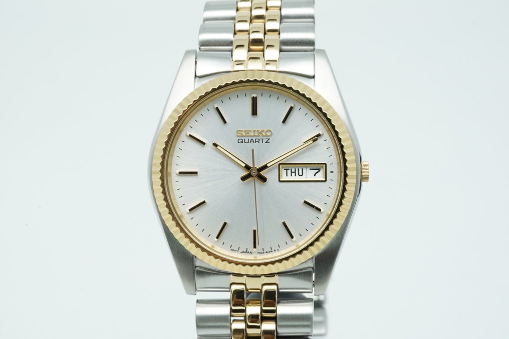 Seiko Men UNWORN SGF204 Men s Two Tone Datejust Homage