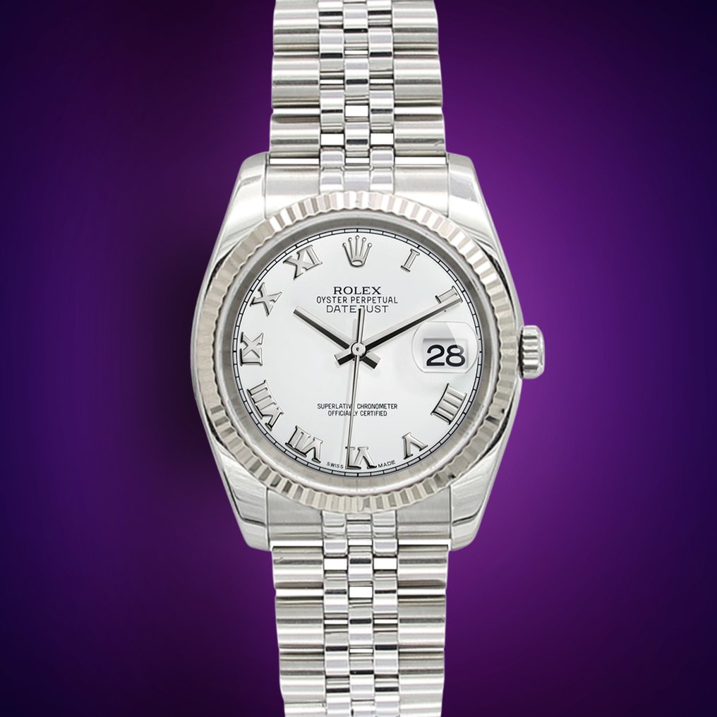 Rolex 116234 outlet white dial
