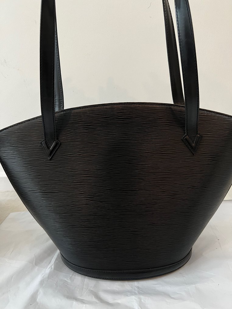 LOUIS VUITTON Black Epi Leather Saint Jacques Shoulder Bag