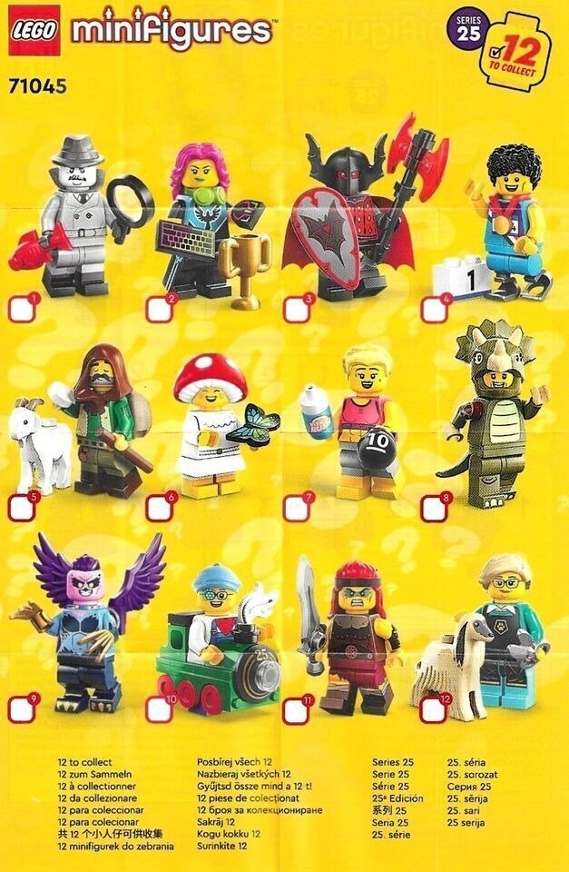 Lego Minifigures 71045 Minifiguren Serie 25 Alle 12 2020+ Catawiki