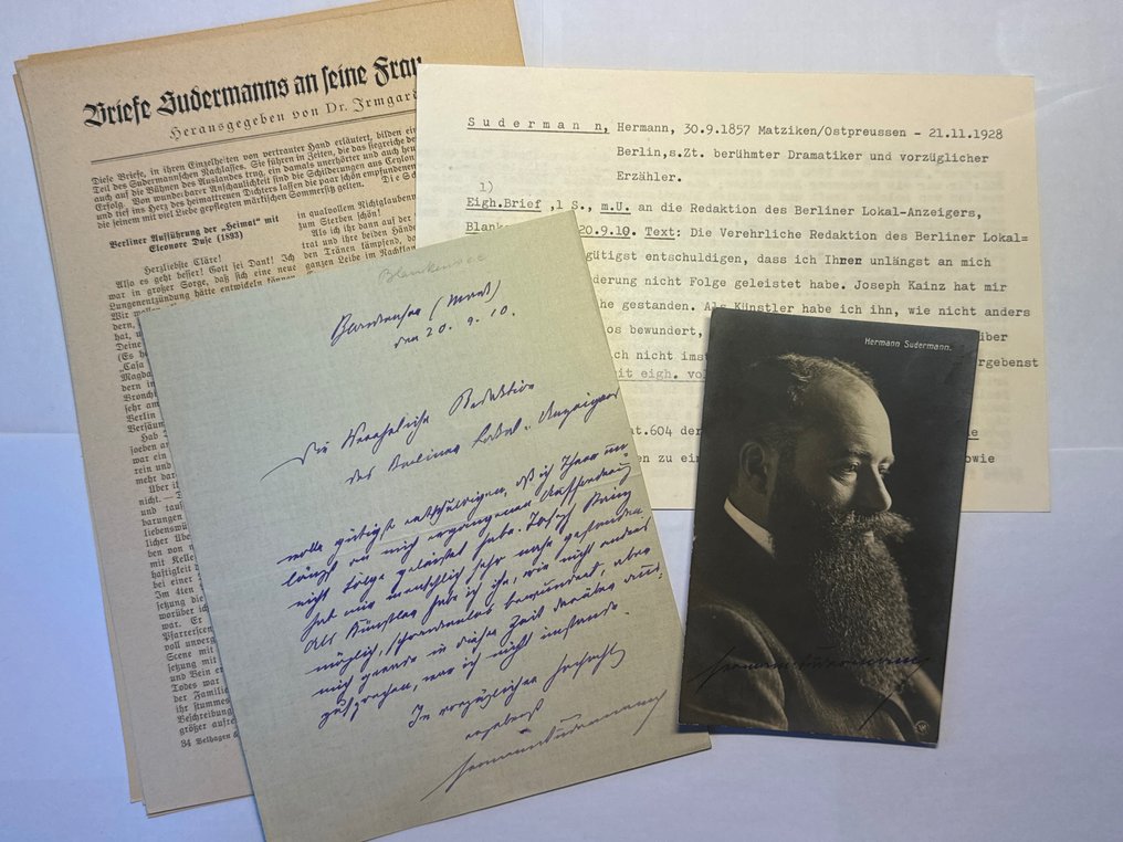 Hermann Sudermann (18571928) Schriftsteller und Bühnenautor