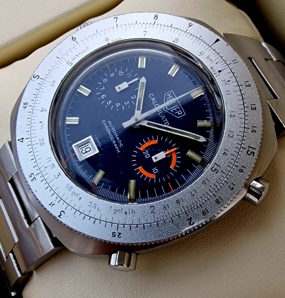 Heuer Calculator Chronograph cal. 12 Men 1970 1979 Catawiki