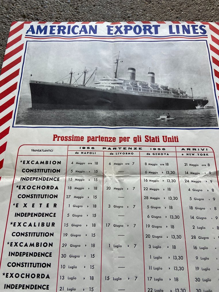 Anonymous american export lines navigation 1950s catawiki