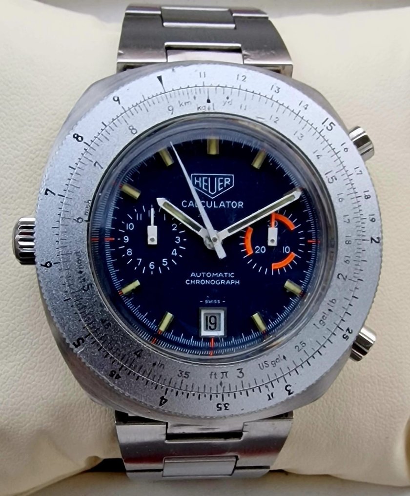 Heuer Calculator Chronograph cal. 12 Men 1970 1979 Catawiki