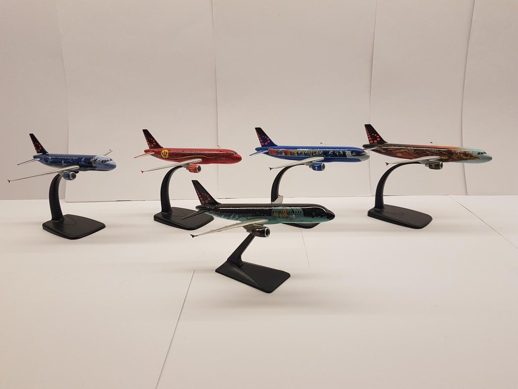 Brussels Airlines 1200 Avion miniature Cinq maquettes de Brussels