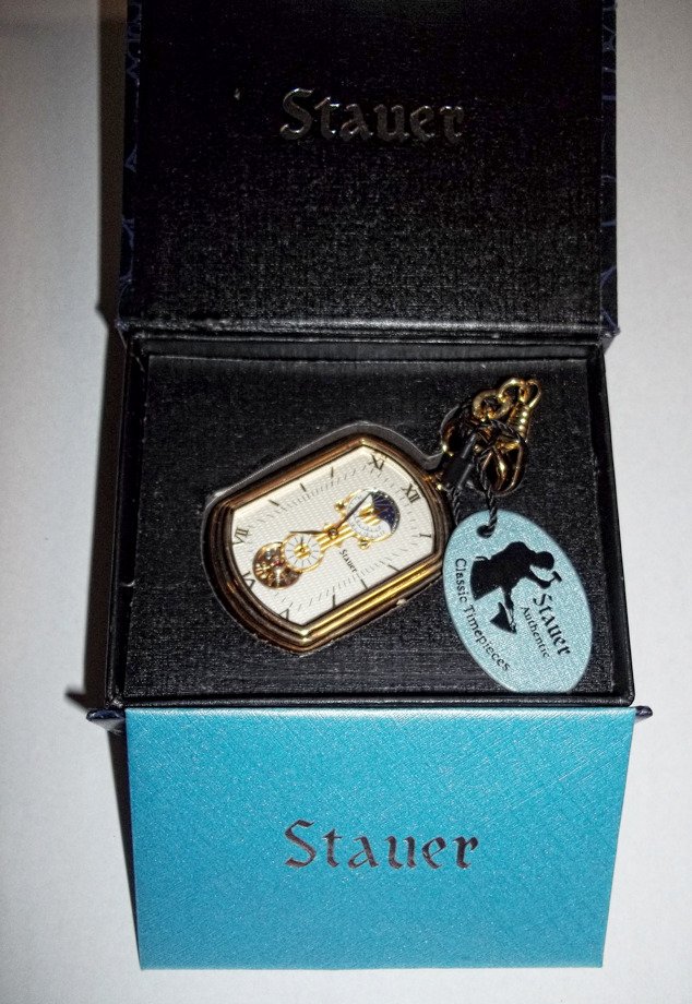 Stauer grandfather pocket new arrivals watch