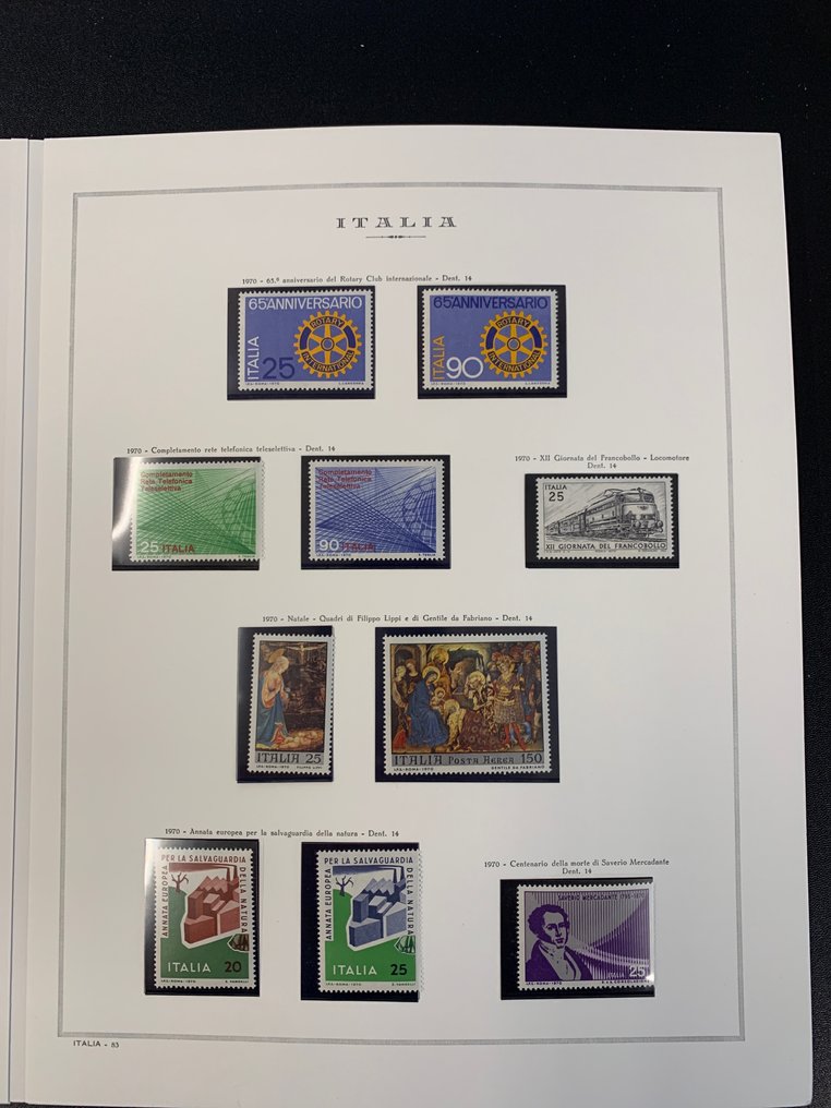 Repubblica Italiana 1970/1979 Repubblica Italiana Annate complete dal