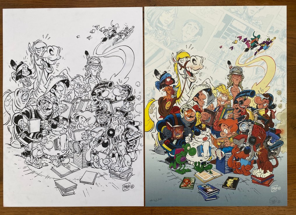 Stedo - 1 Original drawing + silkscreen - Affiche de festival - 2015 ...