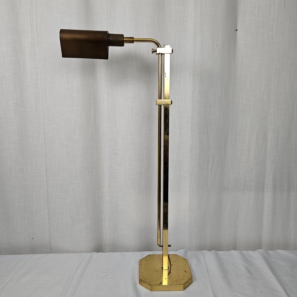 Lamp Reading lamp adjustable in height Brass Catawiki