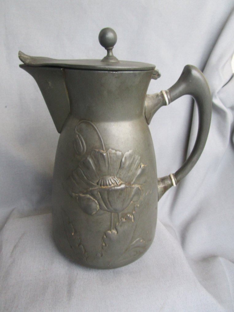 Kayserzinn Pitcher & 2 Plates Karaf Tin Catawiki