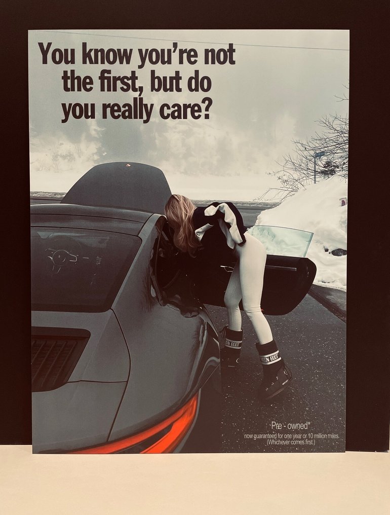 Print Porsche Vintage Porsche 911 991 Dibond Poster Ad It all started with a Dream 2000