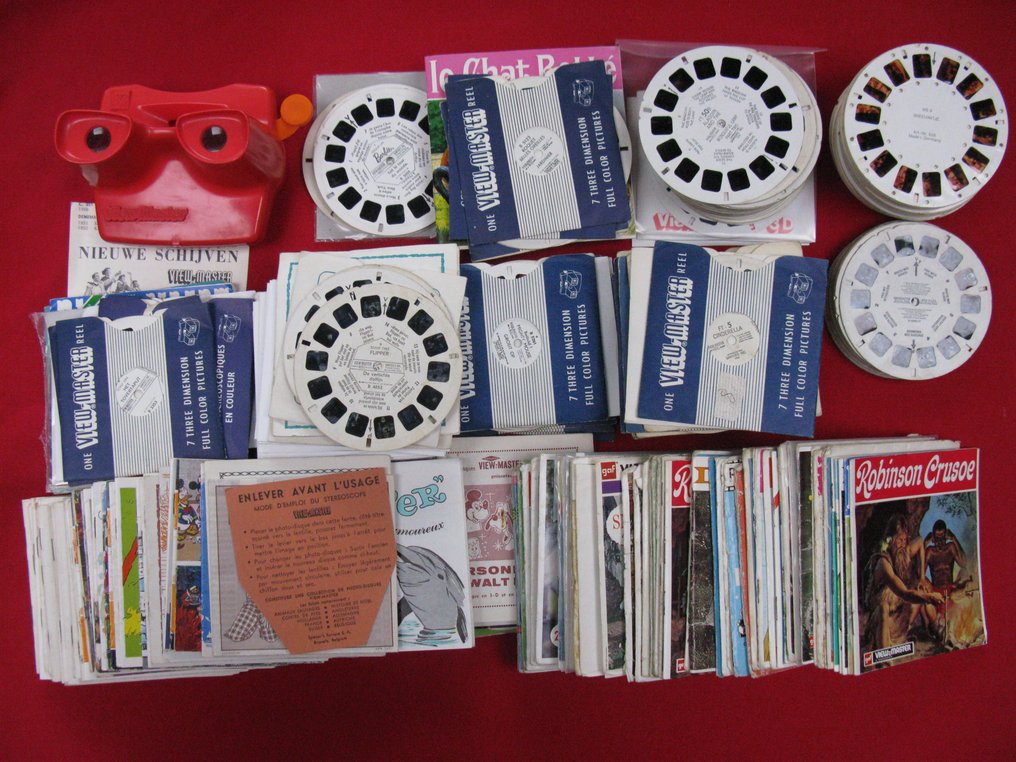 Sawyer ViewMaster Rood model + 430 viewmasterschijven Viewmaster reel