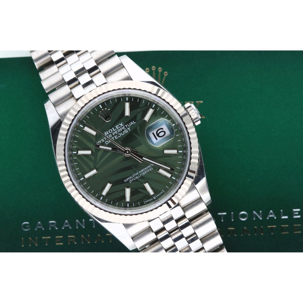 Rolex - Oyster Perpetual Datejust 36 'Palm Motif Dial' - 126234 ...