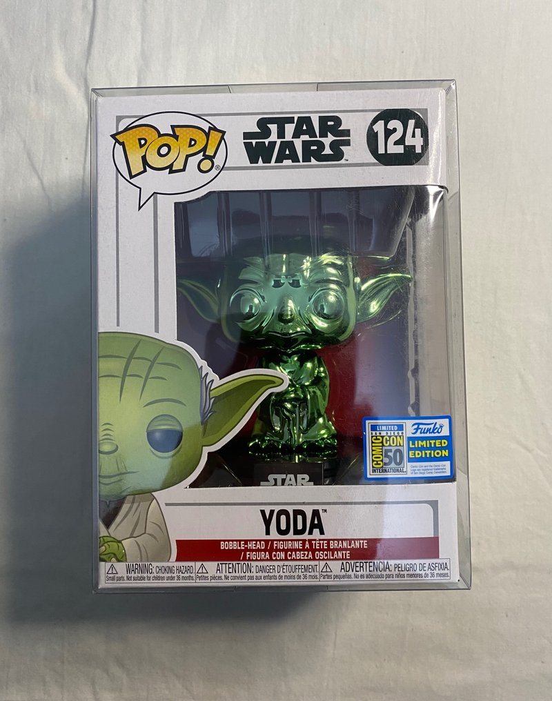 Funko Pop Mu eca mu eco Funko Pop Star Wars Yoda 124 SDCC