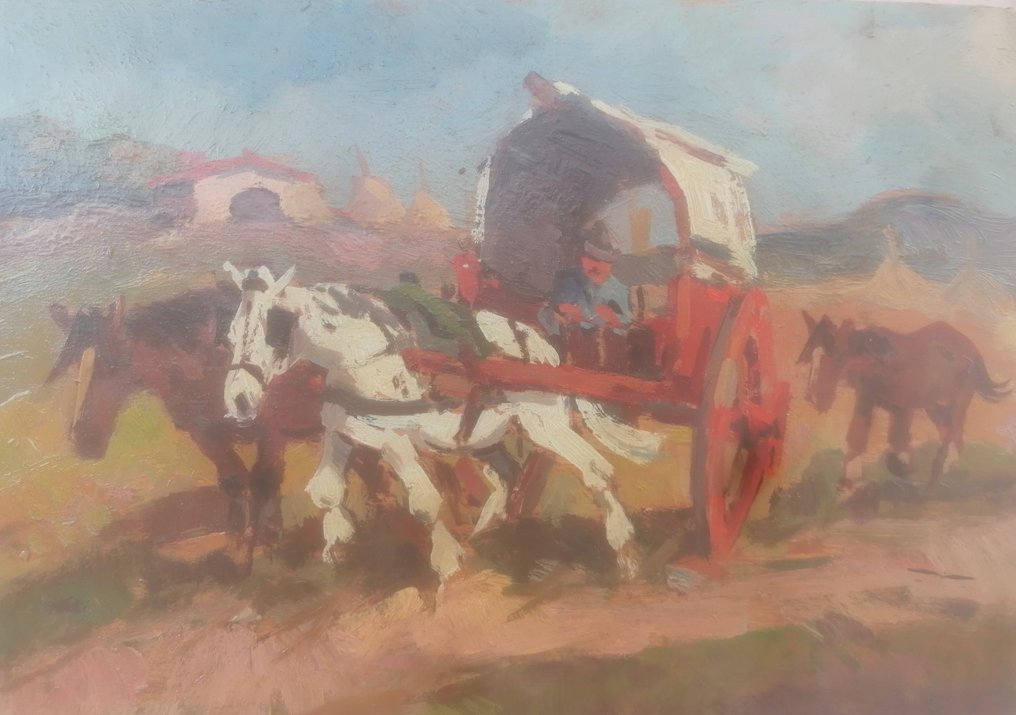 Carlo Domenici (18981981) Carro Rosso Catawiki