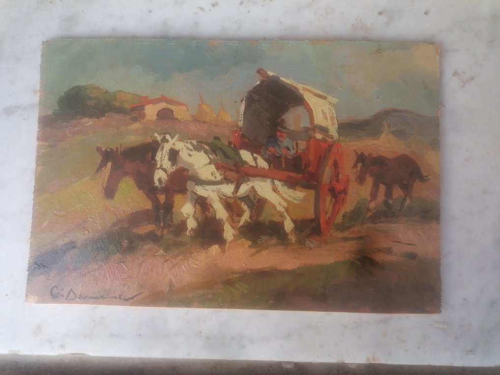 Carlo Domenici (18981981) Carro Rosso Catawiki