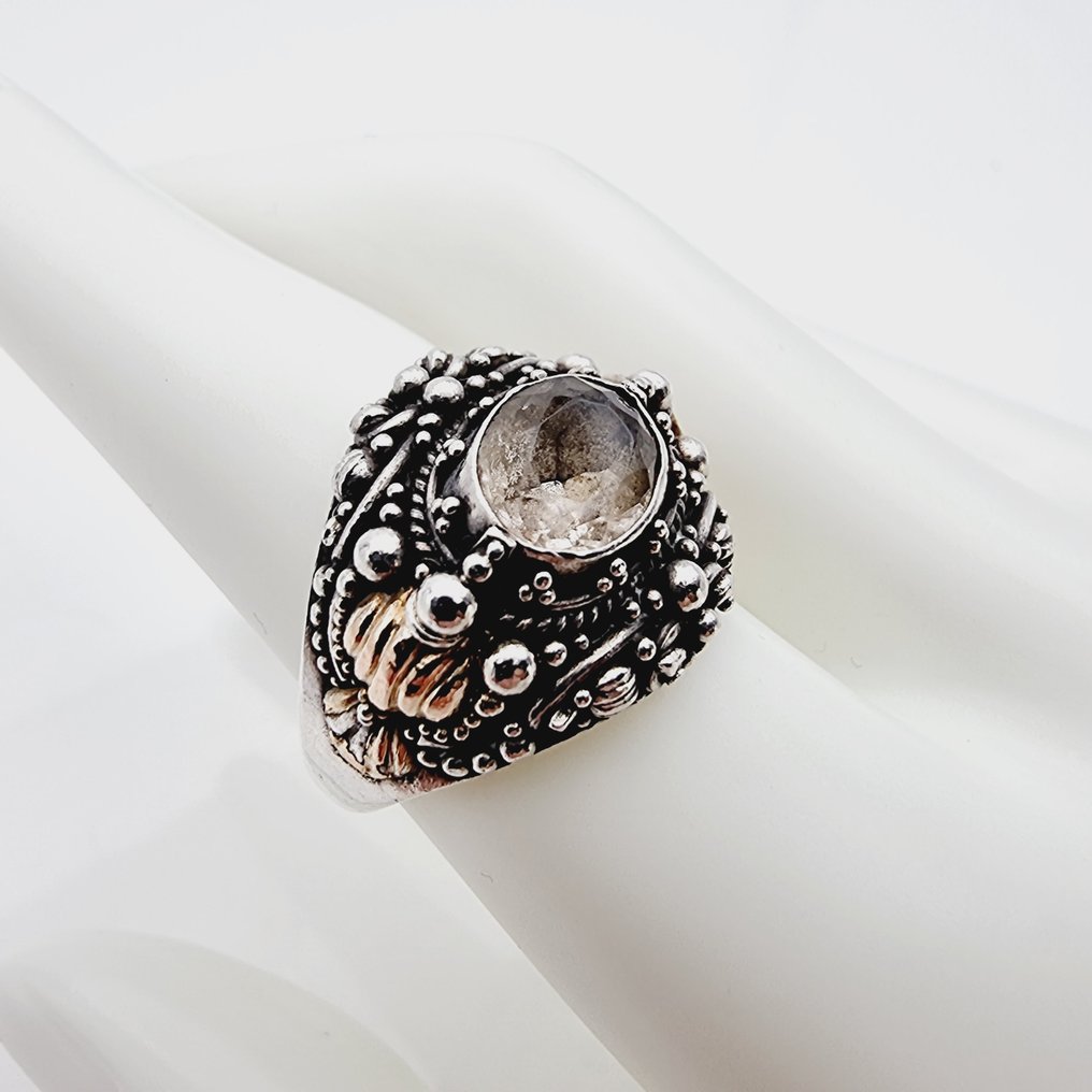 Punk Jewelry Men Vintage Design Bicycle Chain Pattern 925 Sterling Silver Skull Rings