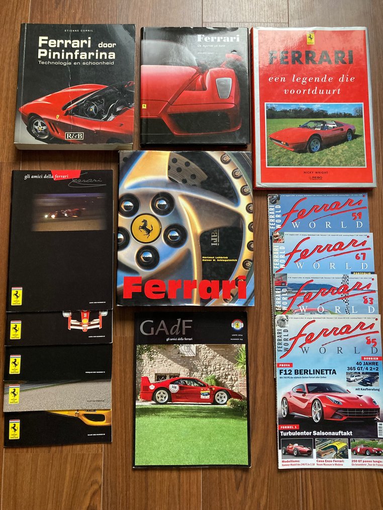 14 publications Ferrari 4 livres et 9 magazines Ferrari la légende
