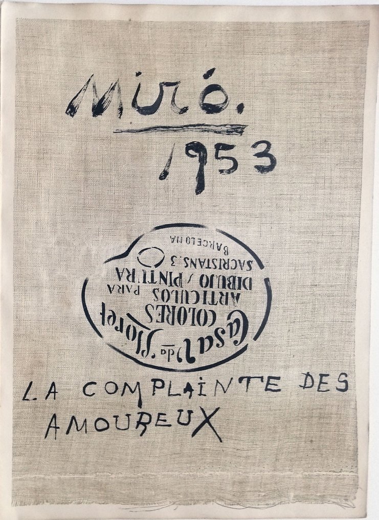 Joan Miro (18931983) Without title Catawiki