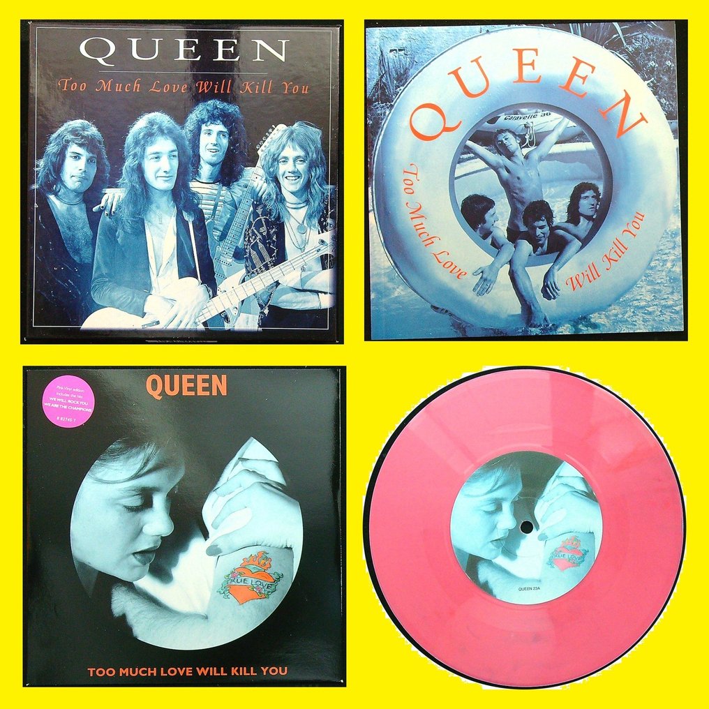 Queen (UK 7" Boxset with 38 pages photobook, PS EP Pink vinyl, Freddie