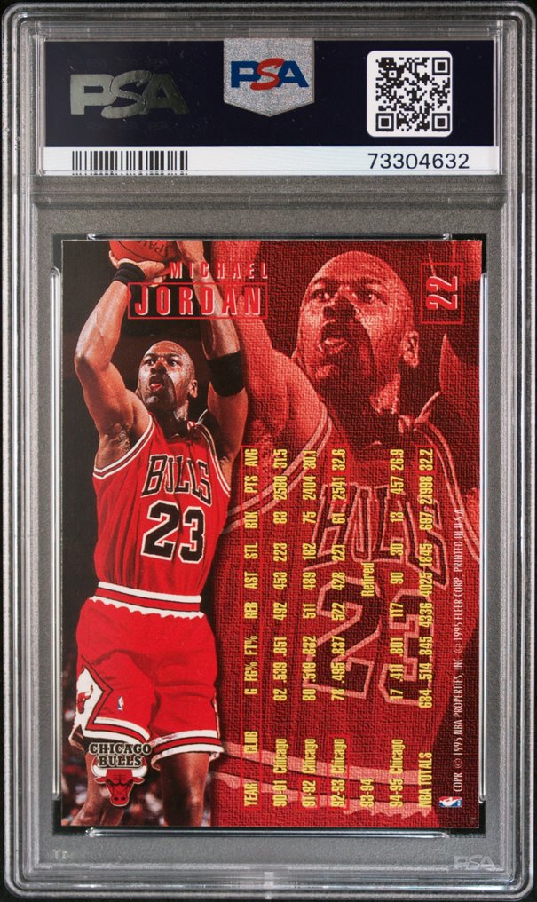 1995 Fleer Michael Jordan 22 1 Graded card PSA 8 Catawiki