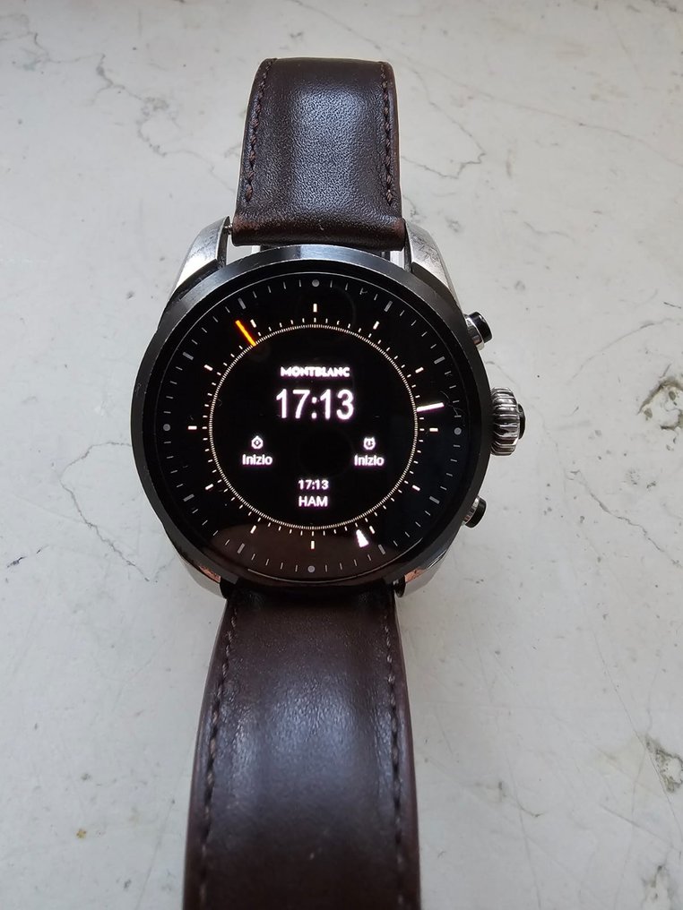 Summit 2 bicolor store steel and leather