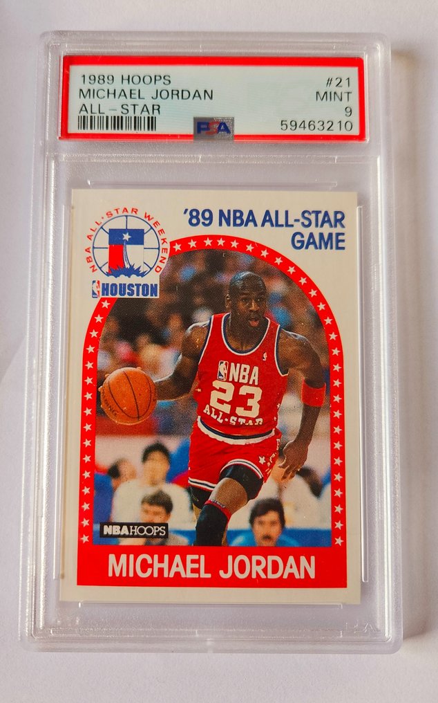 1989 Hoops NBA Michael Jordan 21 All Stars 1 Graded