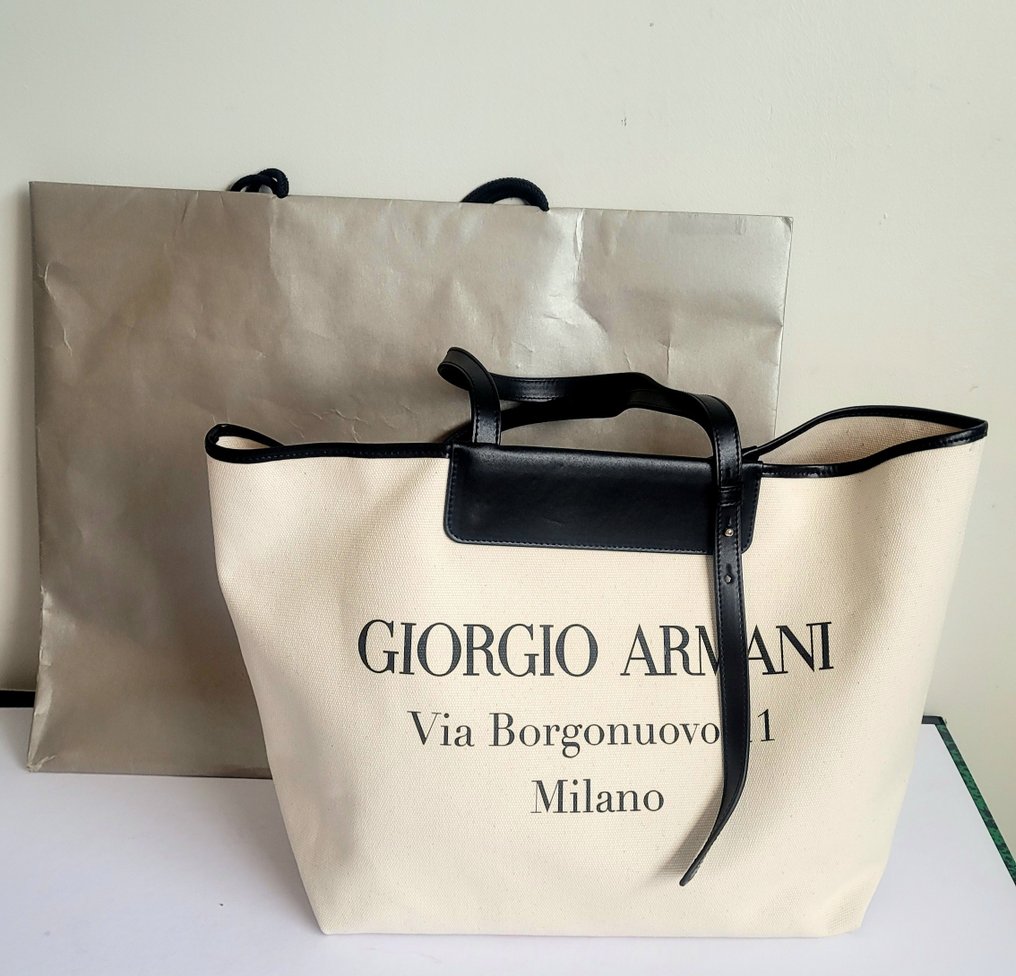 Giorgio armani shopping best sale bag