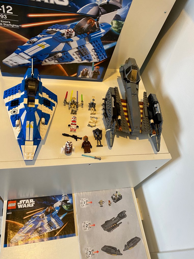 LEGO - Star Wars - 8093+8095 - Plo Koon's Jedi Starfighter+Grievous  Starfighter - Netherlands - Catawiki