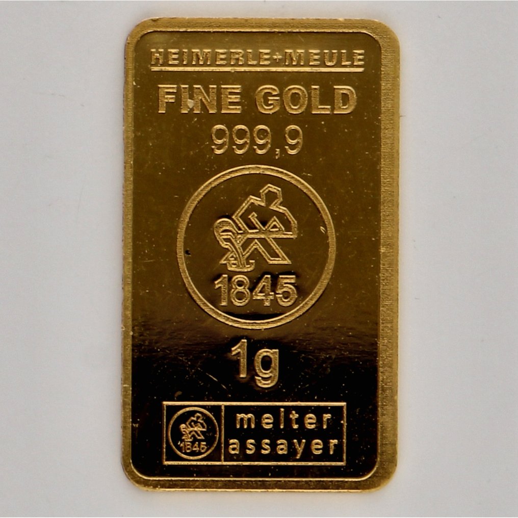 1 grammo Oro .999 Heimerle Meule Catawiki