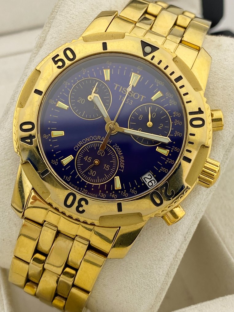 Tissot prs deals 200 gold blue