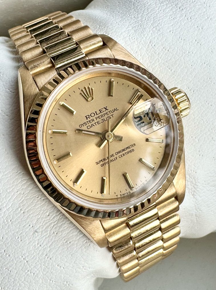 Rolex Oyster Perpetual Datejust 18K GOLD 69178 Damen 1990