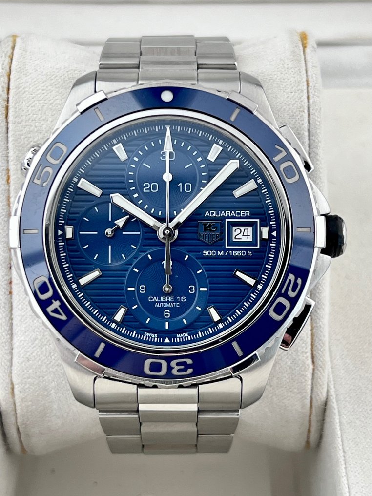 TAG Heuer Aquaracer Automatic Chronograph Blue Dial CAK2112