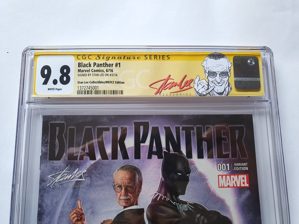 Black Panther #1 Stan Lee Collectibles/MEFCC Edition Signed by Stan