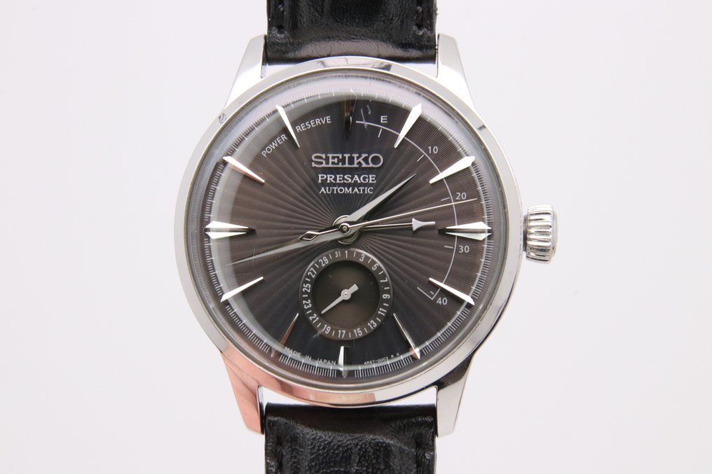 Seiko Men Presage SSA345J Brown Multi Dial Automatic Cocktail