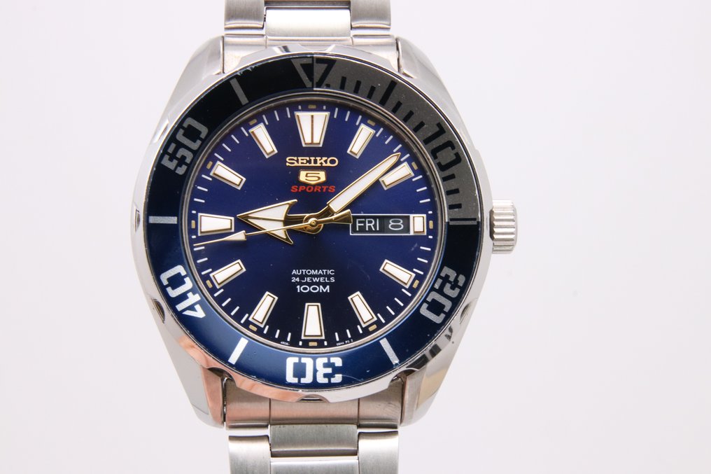 Seiko Seiko 5 No reserve price SRPC51K Blue Dial Automatic
