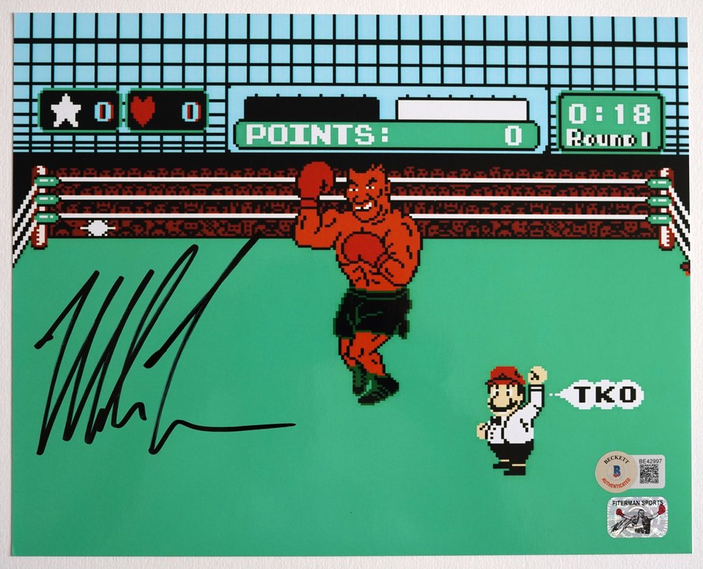 Mike Tyson #39 s Punch Out Autograph From Mike Tyson on Mike Tyson #39 s