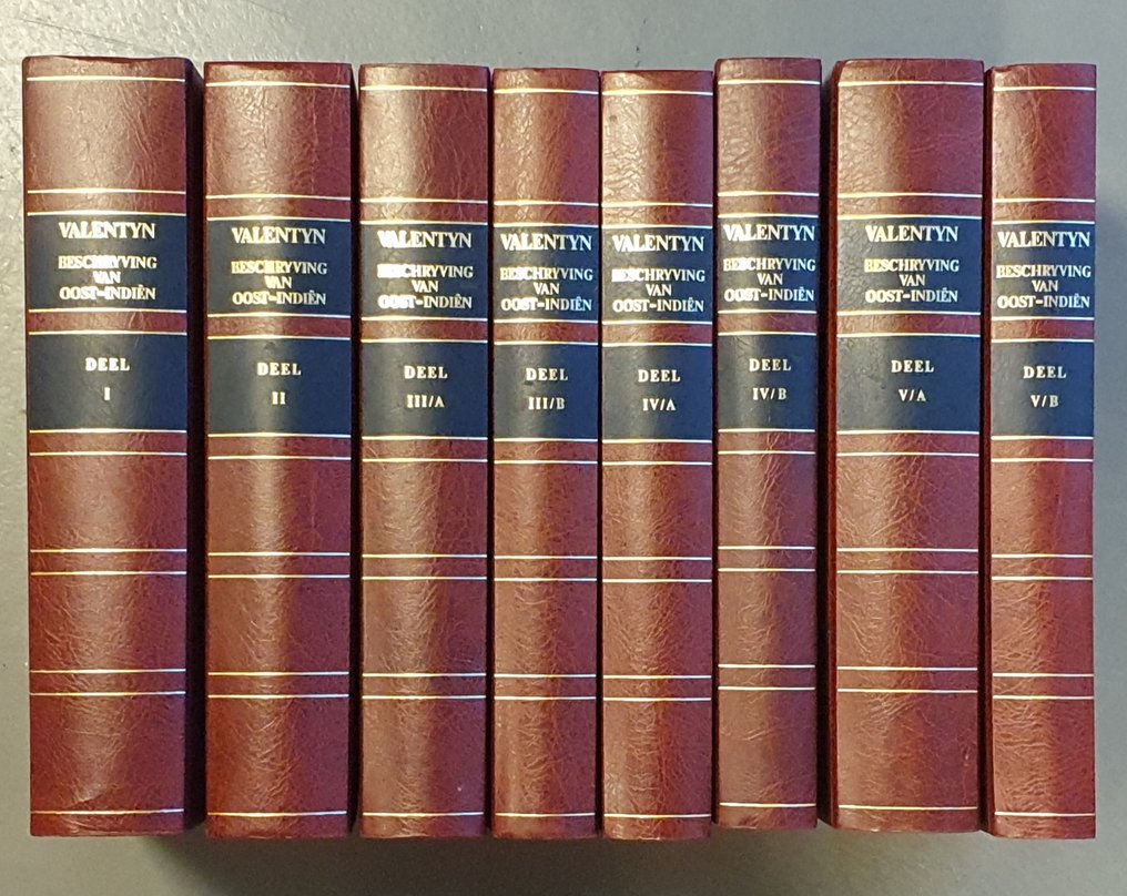 Francois Valentyn Oud en Nieuw OostIndiën.... 5 delen in 8 banden compleet 20022004