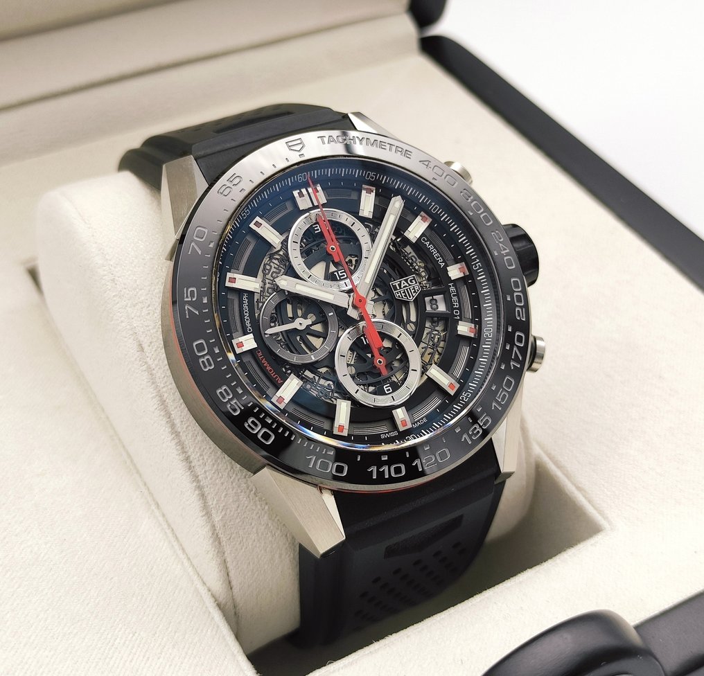 Heuer 01 skeleton on sale