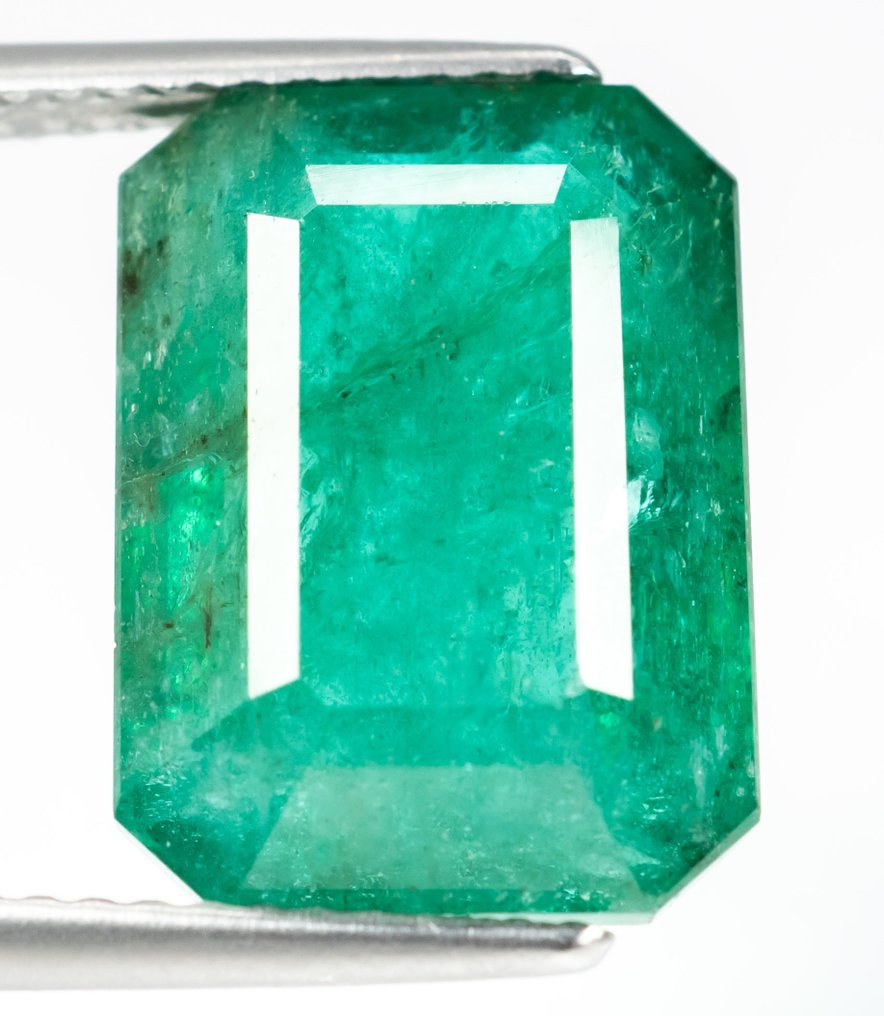 No Reserve - Green (Zambian) Emerald - 7.51 ct - Catawiki