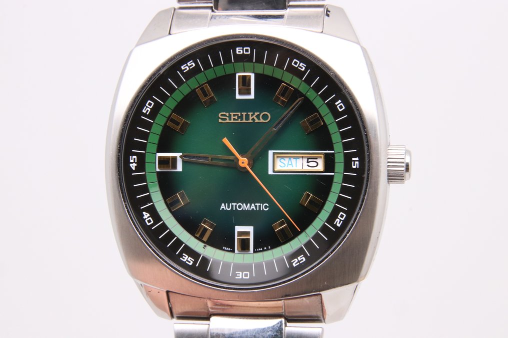 Men's automatic stainless steel bracelet watch 44mm snkm97 outlet