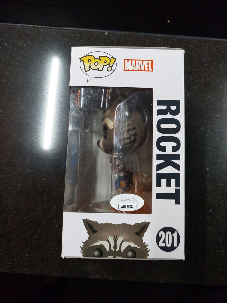 Funko Figure Funko Pop Rocket 201 signed by Bradley Cooper