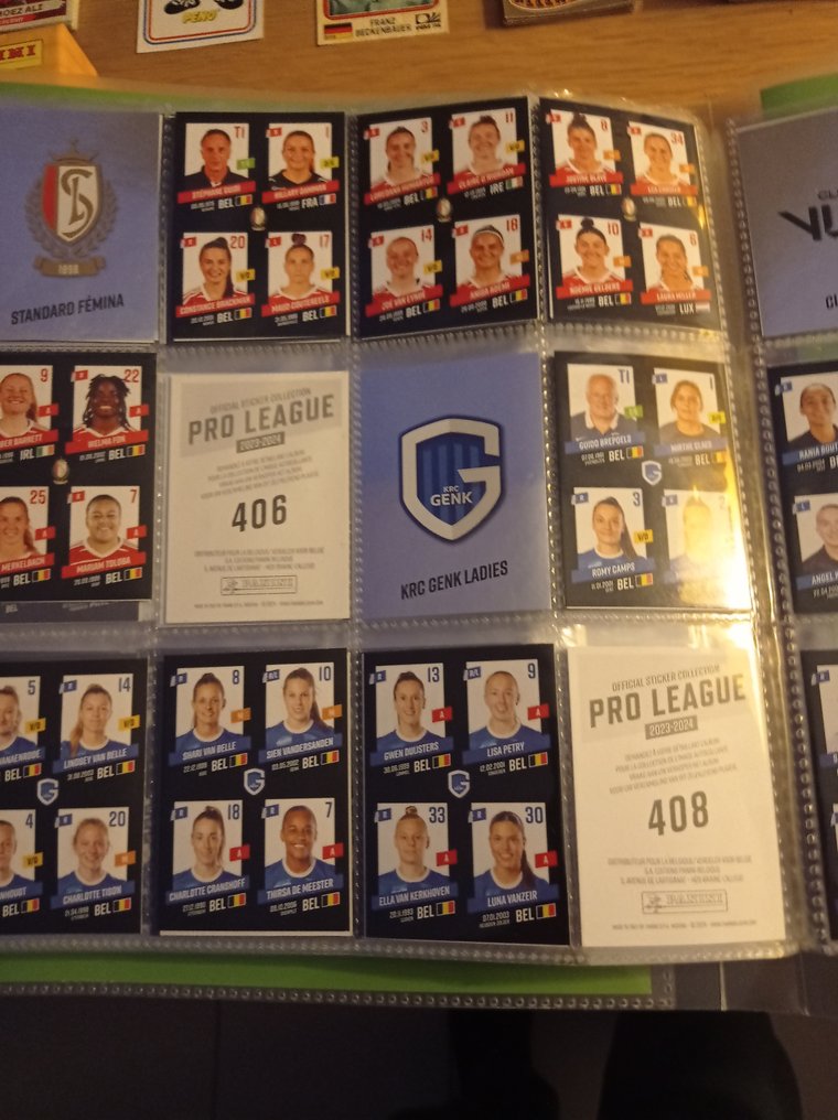 Panini Pro League Belgium 2023/2024 Complete loose Sticker Set