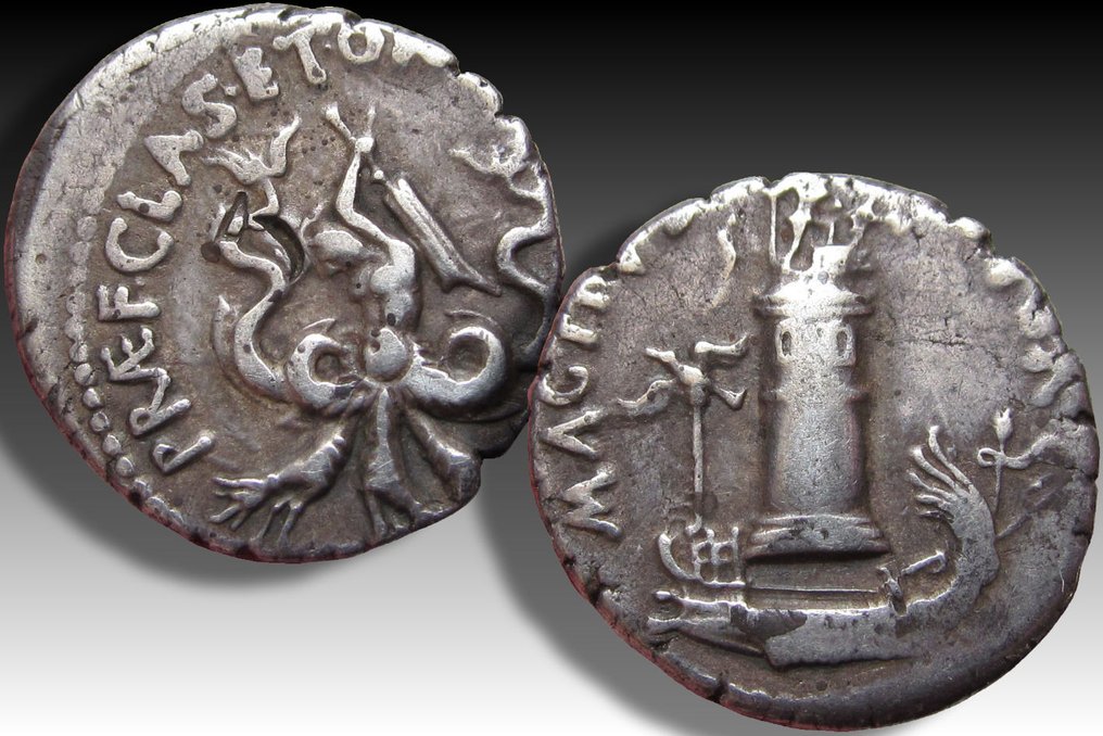 Römische Republik. Sextus Pompeius Magnus Pius (son of Pompey the Great