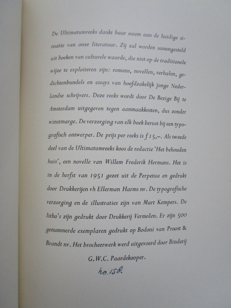 Willem Frederik Hermans Het behouden huis 1952 Catawiki