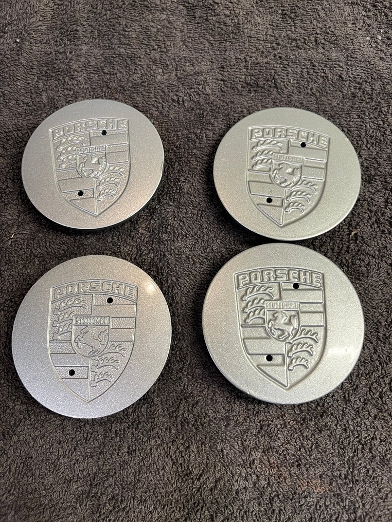 Porsche Wheel Center Caps Badge Emblème Hub Cap Métal Porsche 1990