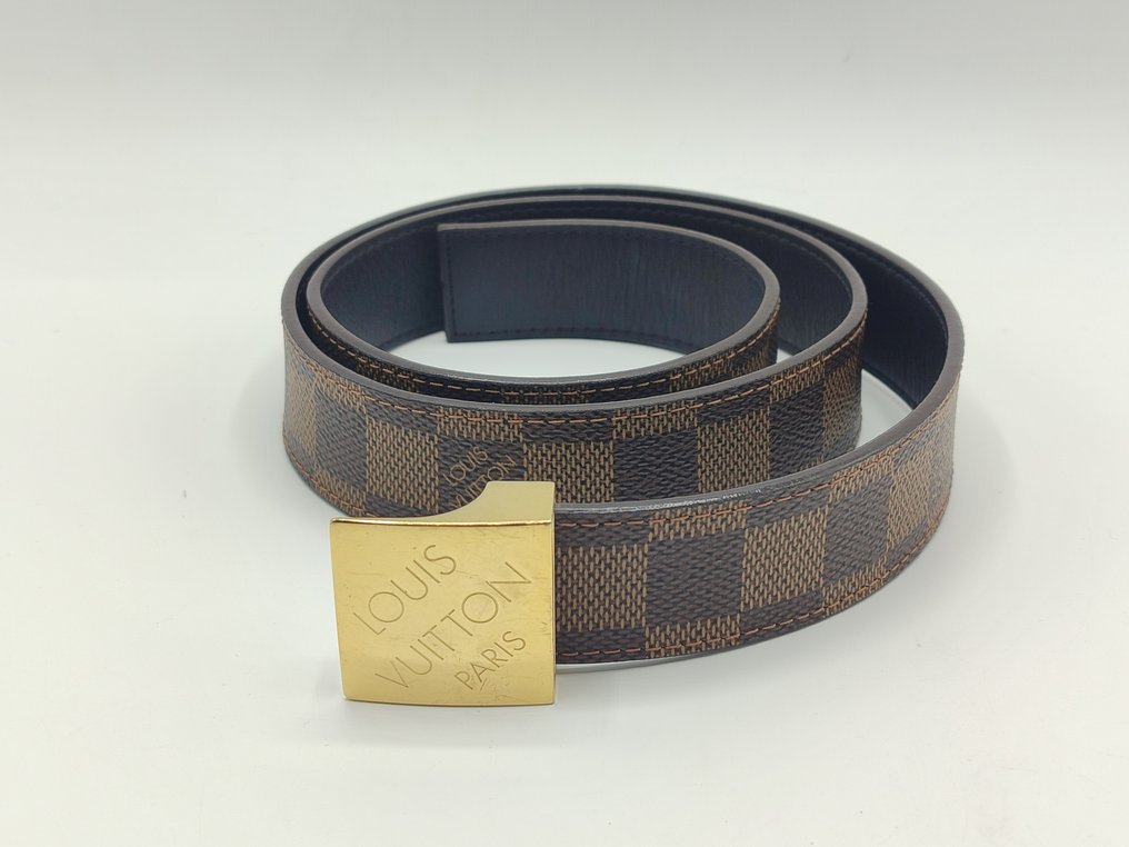 Louis vuitton black checkered belt online