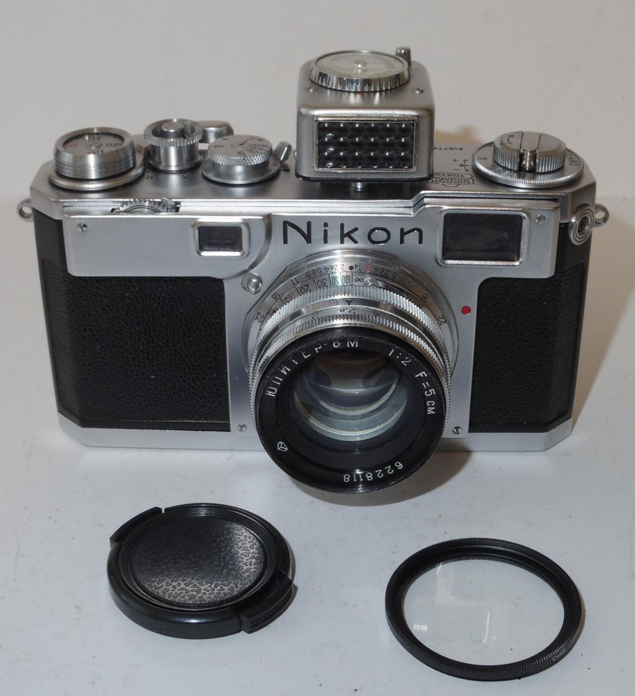 Nikon S2 rangefinder 1955 Jupiter 2/5cm lens light meter working Rangefinder camera