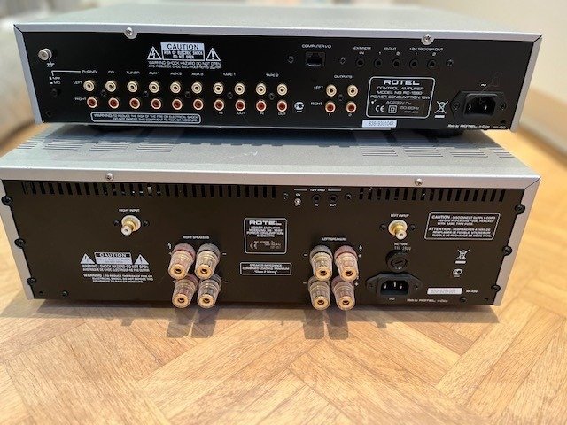 Rotel - RC-1580 en RB-1582 - Power Amplifier - Solid state preamplifier ...