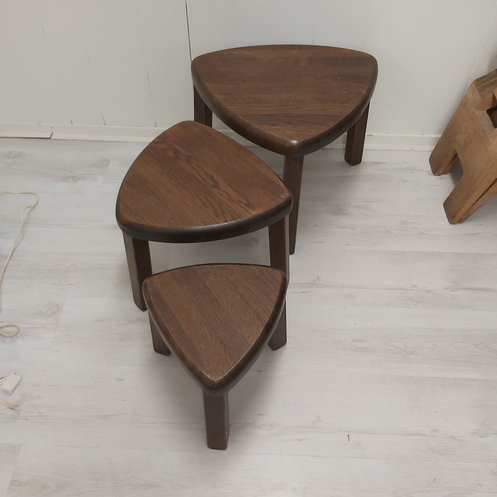 Side table Oak, Wood, Three side tables Catawiki